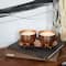 Jasmine Scented Candles in Hammered Copper Bowls Set